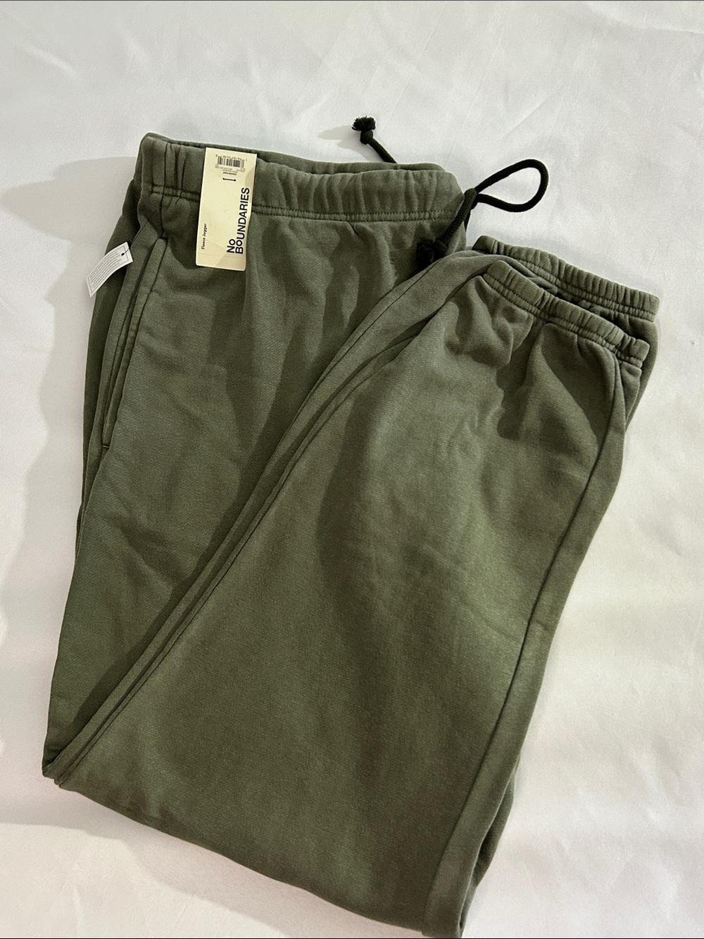 No Boundaries Olive Green Women’s Drawstring Jogger Pants